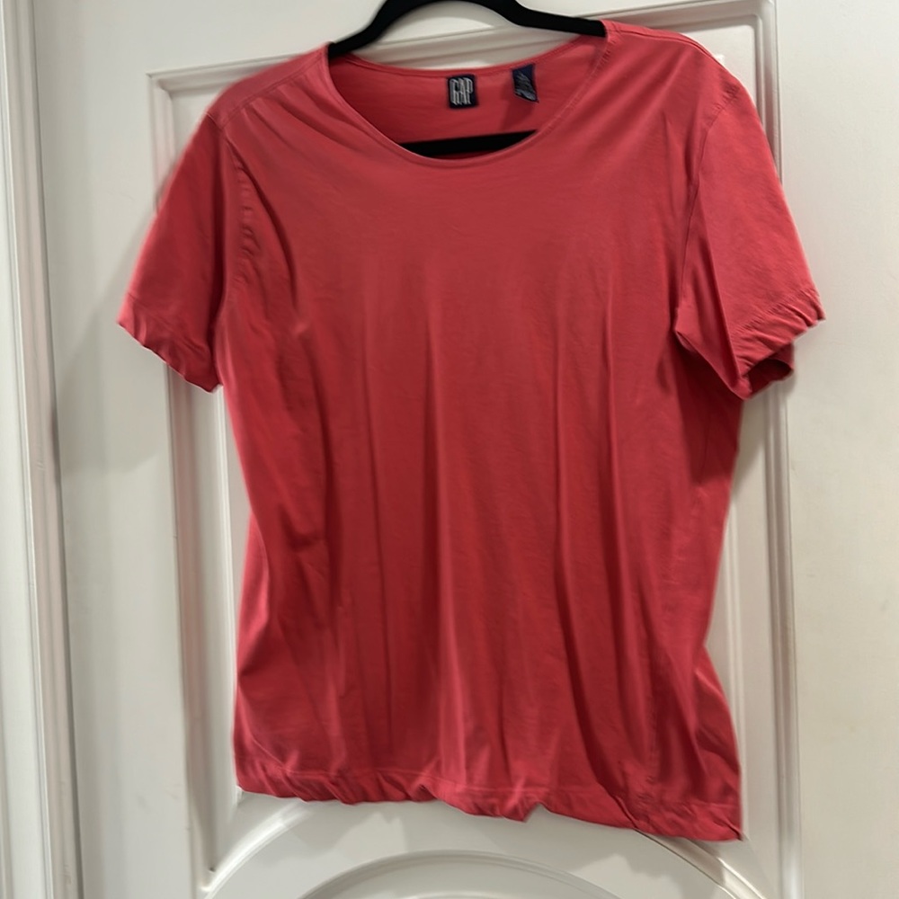 Salmon dusky red cotton tshirt